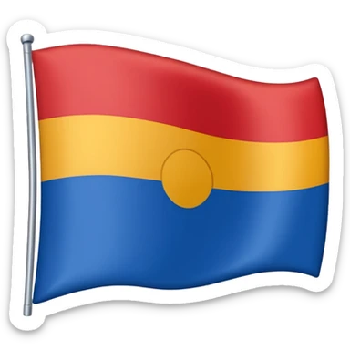 Flag of Rodrigues island sticker