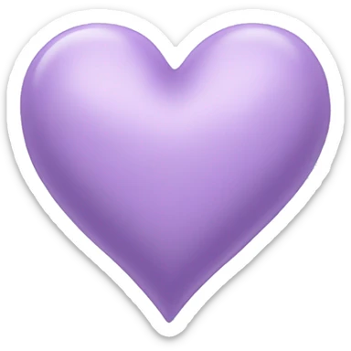 Lilac heart sticker