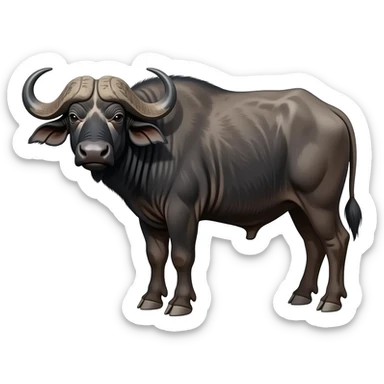 African buffalo sticker