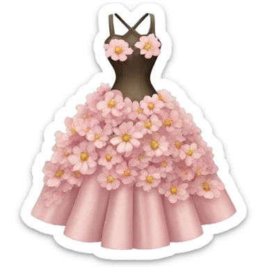 Dress to impress flower sticker
