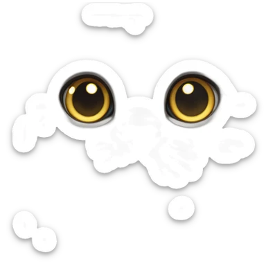 all grey Scottish Fold Cat long hair sticker