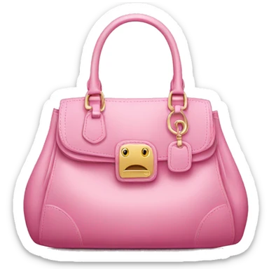 pink luxury bag sticker