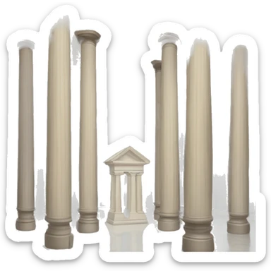 Museum pillars sticker