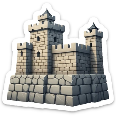 Castle Wall, like in the great wall of china sticker