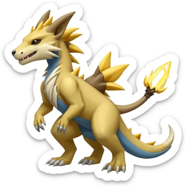 Manectric-Marowak-Duskul-Electrike-Fakémon-hybrid-creature (full body)  sticker