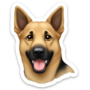 German shepherd lab mix floppyears sticker