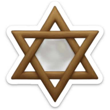 jewish symbol sticker