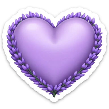 coração lavanda sticker