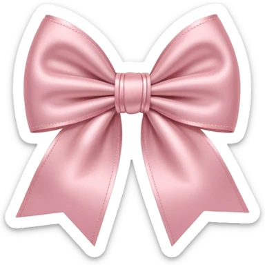 Light pink bow  sticker