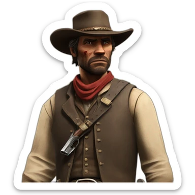red dead redemption sticker