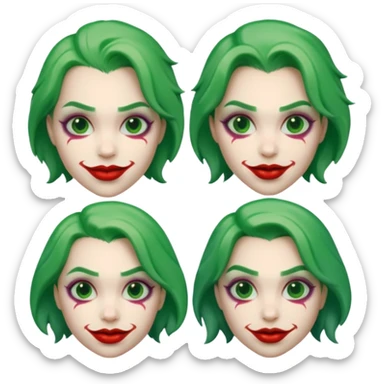 the joker face sticker