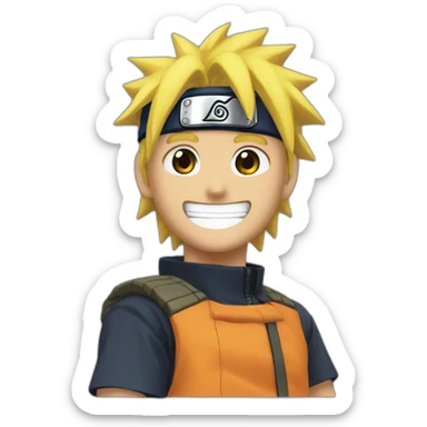 Naruto avec le sourire  sticker