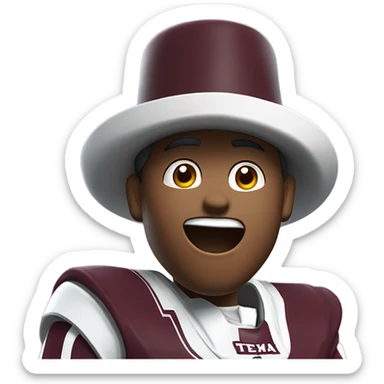 Texas a&m yell leader  sticker
