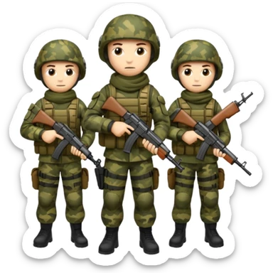 Forze speciali russe con la AK-47 sticker