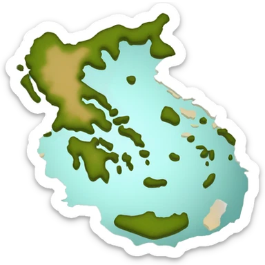 greece map sticker