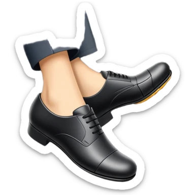 foot pressing brake pedal in car sticker