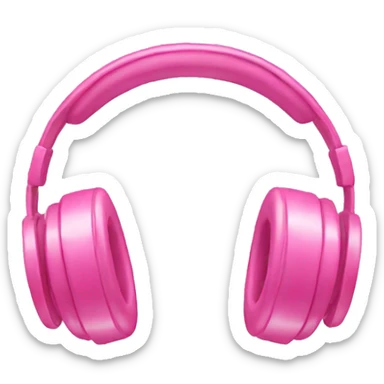 pink headphones with bows  sticker