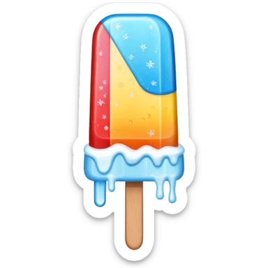 Popsicle: colorful sticker