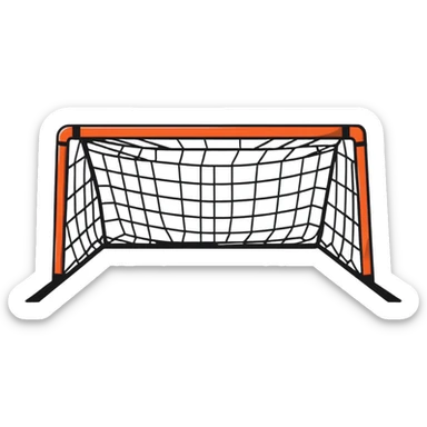 soccer goalpost sticker