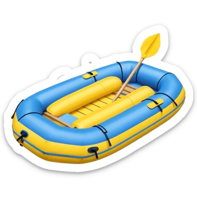 whitewater raft sticker
