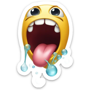 Slurp emoji sticker