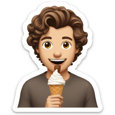 Harry styles eating ice cream sticker