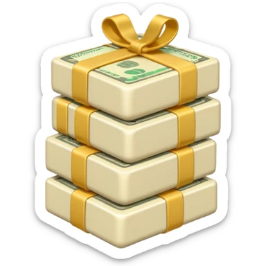 plain ivory money sticker