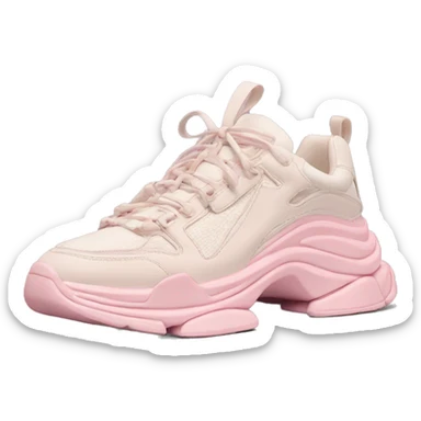 pastel pink belenciaga sneakers sticker