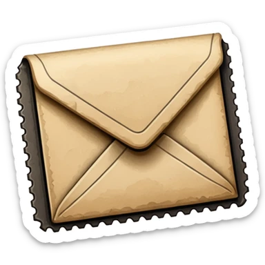 Mail note stamp sticker