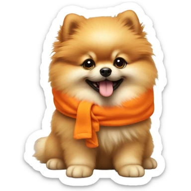 Pomeranian puppy sticker
