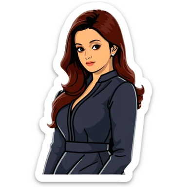Aishwarya Rai, Bollywood actress, Miss World, elegant pose sticker