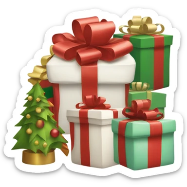Christmas presents sticker