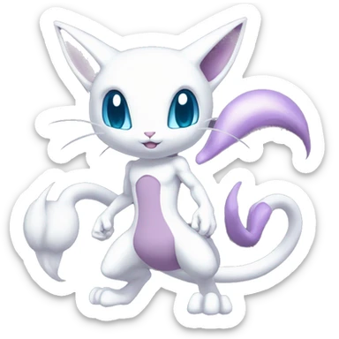 Anthro Mewtwo-Pokémon full body sticker