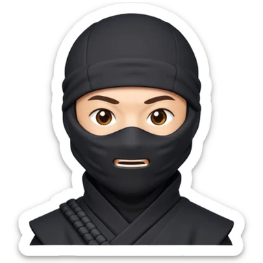 🥷🏻 background White  sticker