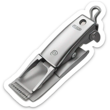 Toenail clippers sticker