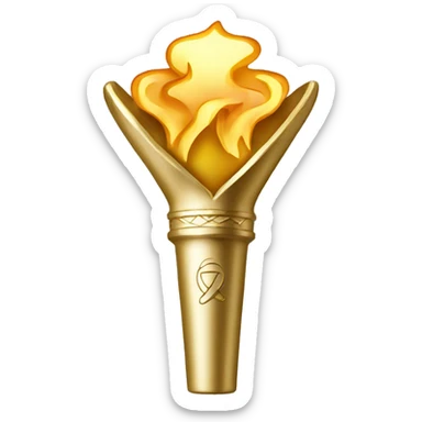 Olympic Gold Torch  sticker