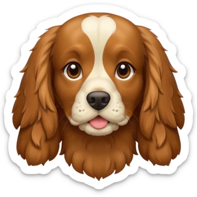 cocker spaniel summer sticker