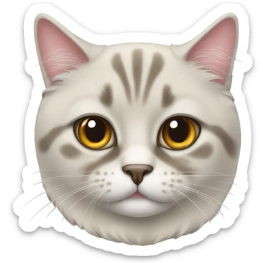Scottish purebred cat sticker