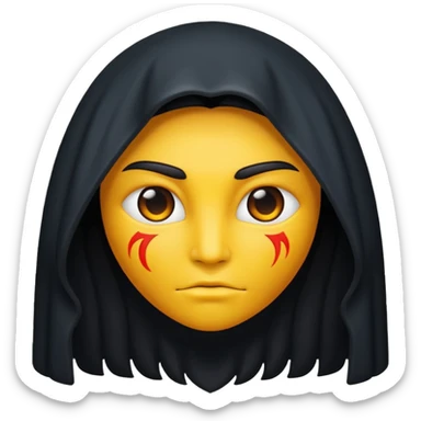 It’s dark it has aura it has a strong ego it represents strength and honor power  sticker