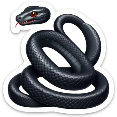 The black snake sticker