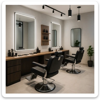 sartarosh xonani zamonaviy roq bulsin sticker