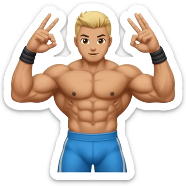 Emoji where sukuna is doing his domain handsign sticker