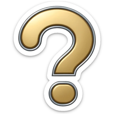 question mark sticker