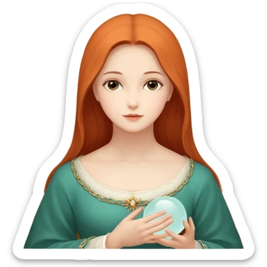 Девушка белокожая на беговой дорожке, с длинными светло-лиловыми волосами, в лиловом топе, в серых спортивных штанах, с черными ресницами sticker