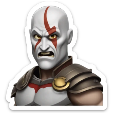 kratos mashup batman sticker