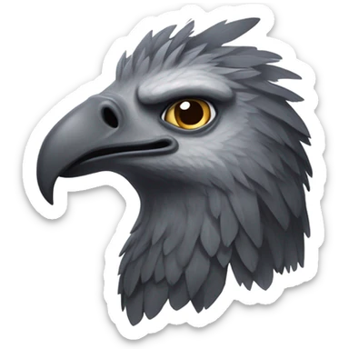 Hippogriff head sticker