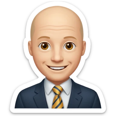 smile-bald-men-with-ties sticker
