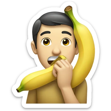eat banana sticker