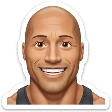 Dwayne the rock johnson sticker