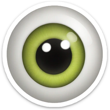 eyeballs that are looking left sticker